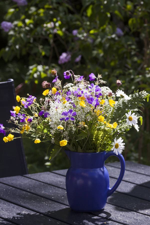 Midsummer bouquet stock image. Image of daisy, traditional 60037941