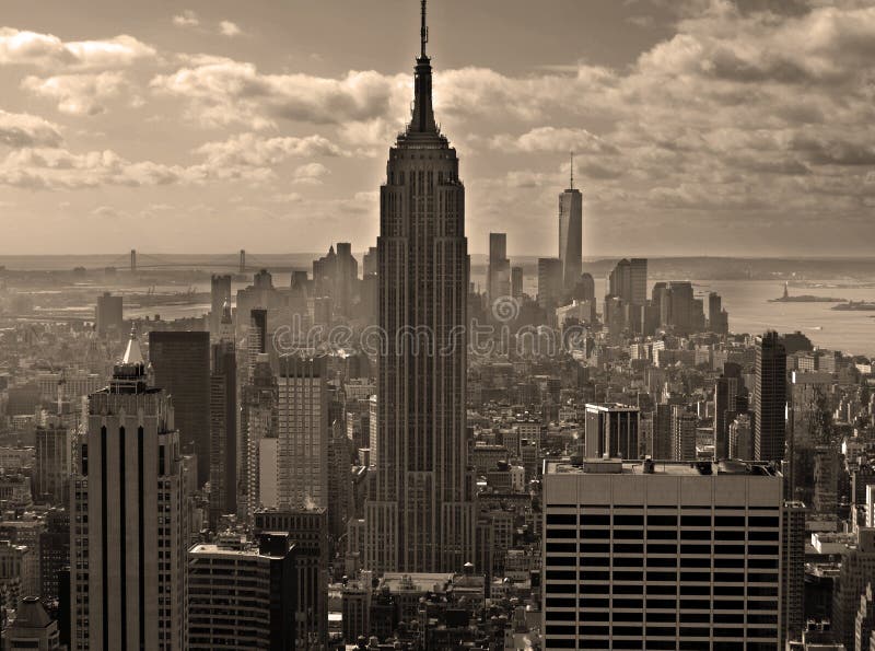 NEW YORK CITY, NY - OCT 29: Midtown and the Empire State Building on oct. 29, 2013 in New York City. Empire State Building is a 102-story landmarnd was world`s tallest building for more than 40 years. NEW YORK CITY, NY - OCT 29: Midtown and the Empire State Building on oct. 29, 2013 in New York City. Empire State Building is a 102-story landmarnd was world`s tallest building for more than 40 years