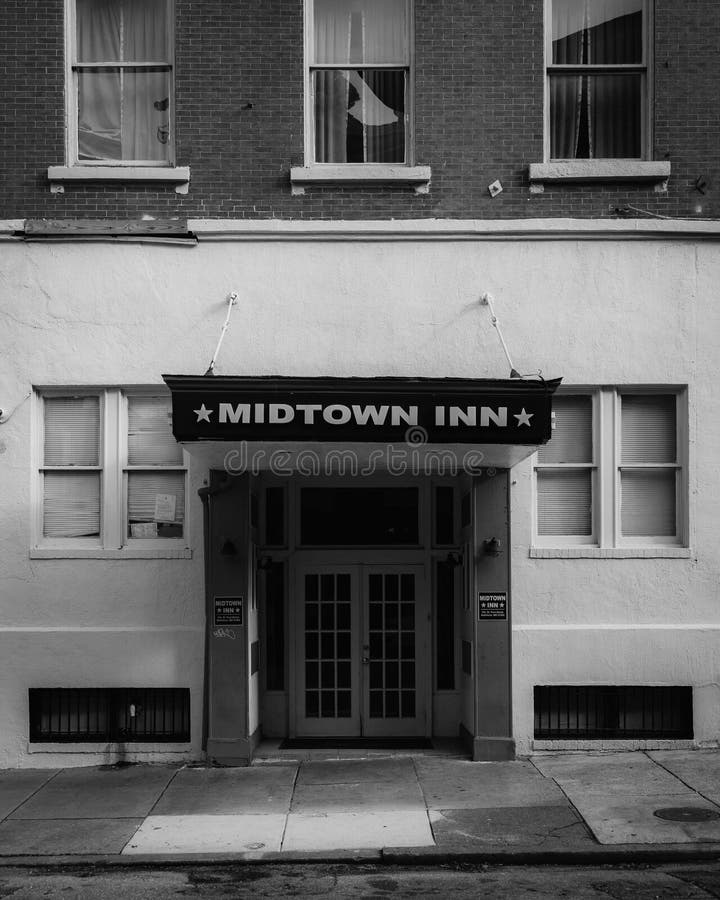Midtown Inn, in Mount Vernon, Baltimore, Maryland Editorial Stock Image