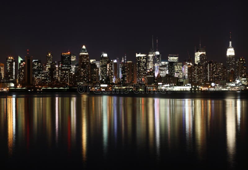 Midtown (West Side) Manhattan at night