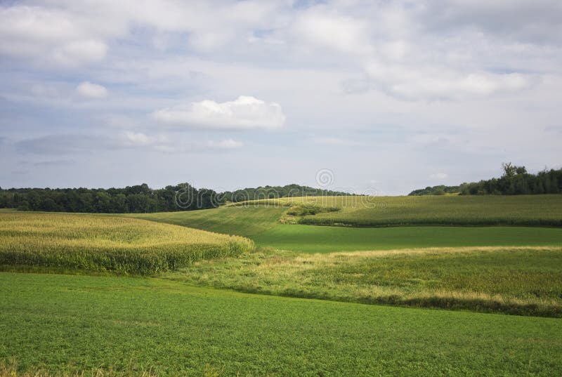 Midwest rural landscape stock image. Image of wisconsin 43620401