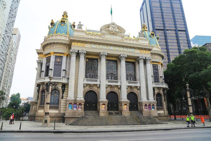 Miejski Theatre w Rio De Janeiro obraz royalty free Miejski Theatre w Rio De Janeiro obraz royalty free