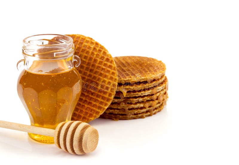 Miel et biscuits photographie stock Miel et biscuits photographie stock