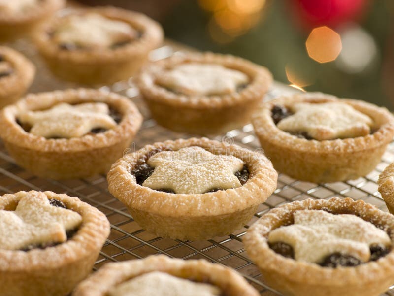 Mince Pies on a Cooling rack. Mince Pies on a Cooling rack.