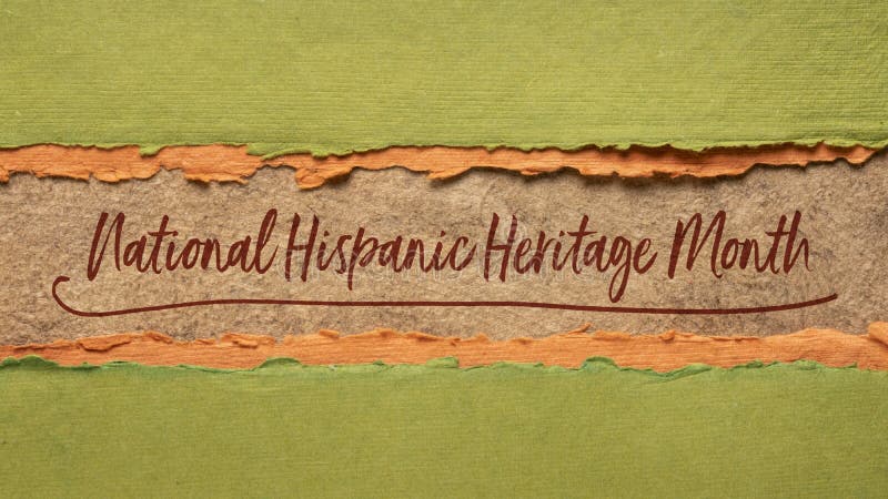 Miesiąc narodowego dziedzictwa hiszpańskiego w banerze internetowym