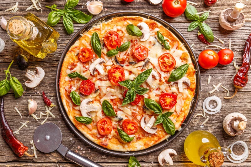 Mieszkanie kłaść z Włoską pizzą