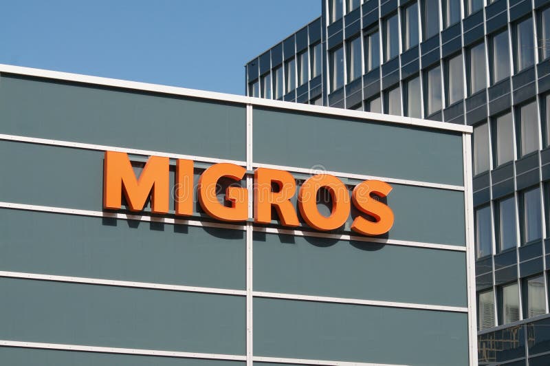 Migros Supermarket Store Logo Editorial Photography Image Of Sell Black 202412602