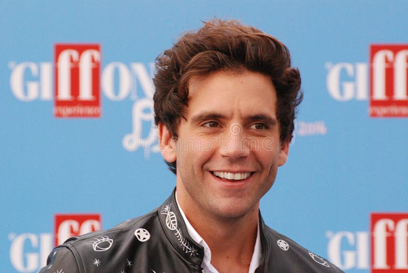 Mika al Giffoni Film Festival 2016 stock afbeelding Mika al Giffoni Film Festival 2016 stock afbeelding