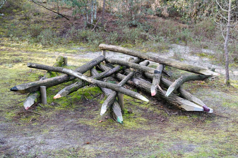 mikado de madera gigante