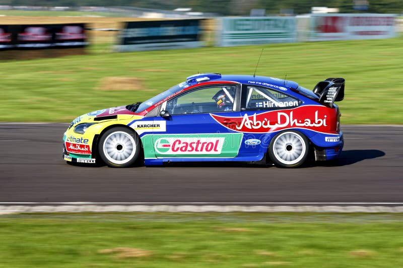 Castrol- Ford Abu Dhabi Ford Focus Wrc Rally Day 2008 Editorial