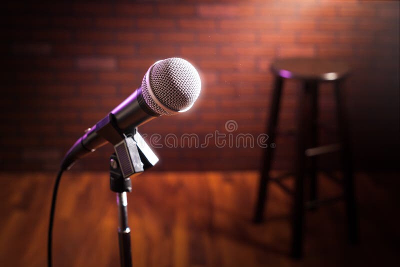 Mikrofon na scenie zdjęcia royalty free