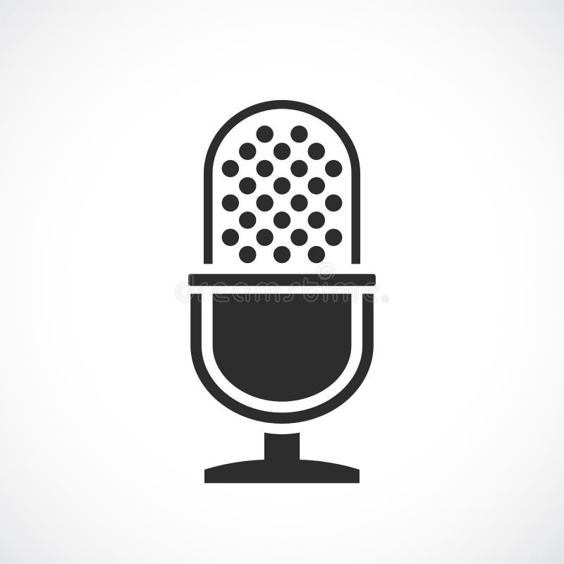 Vektor-Symbol für Mikrofon vektor abbildung