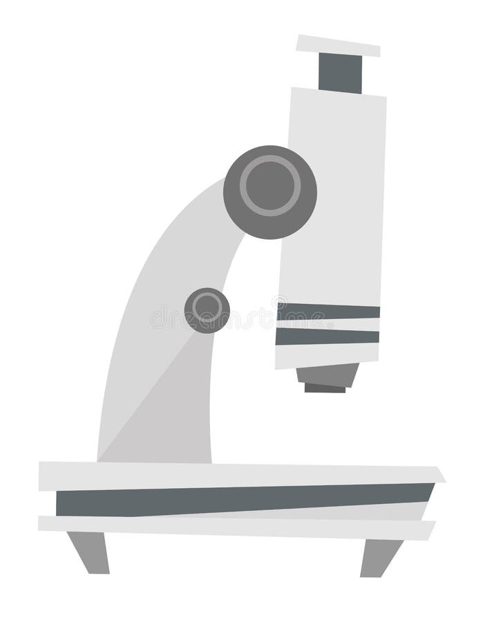 Mikroskop kreskówki wektorowa ilustracja ilustracja wektor