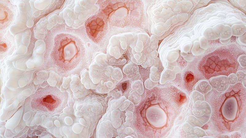 Mikroskopisk vy av kilierade epitelceller som lindrar Trachea stock illustrationer