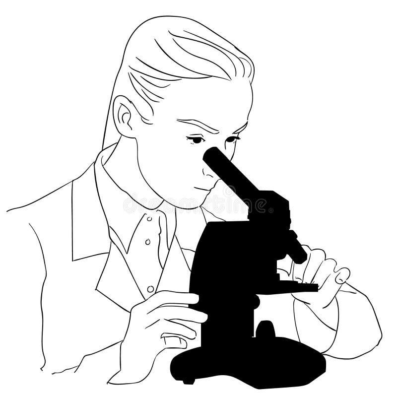 Mikroskopu eps wektorowa ilustracja crafteroks ilustracja wektor
