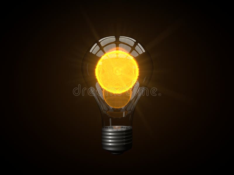 Mikrosollampa stock illustrationer Mikrosollampa stock illustrationer