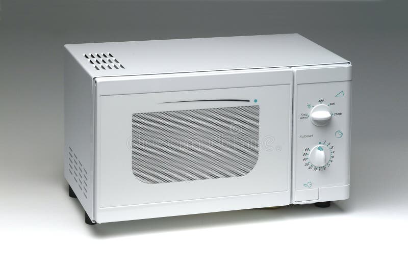 Modern white micro wave oven. Modern white micro wave oven