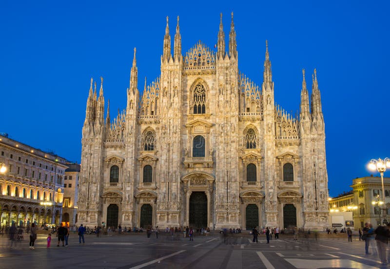Milan Cathedral (Duomo-Di Milaan) in Milaan, Italië royalty-vrije stock foto's Milan Cathedral (Duomo-Di Milaan) in Milaan, Italië royalty-vrije stock foto's