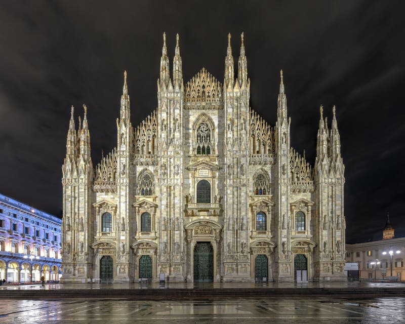 Milan Cathedral - Italy stock photo. Image of beautiful - 124069180