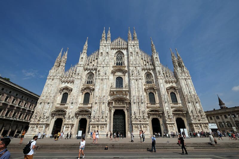 Milan Cathedral, Duomo Di Santa Maria Nascente Editorial Image - Image ...