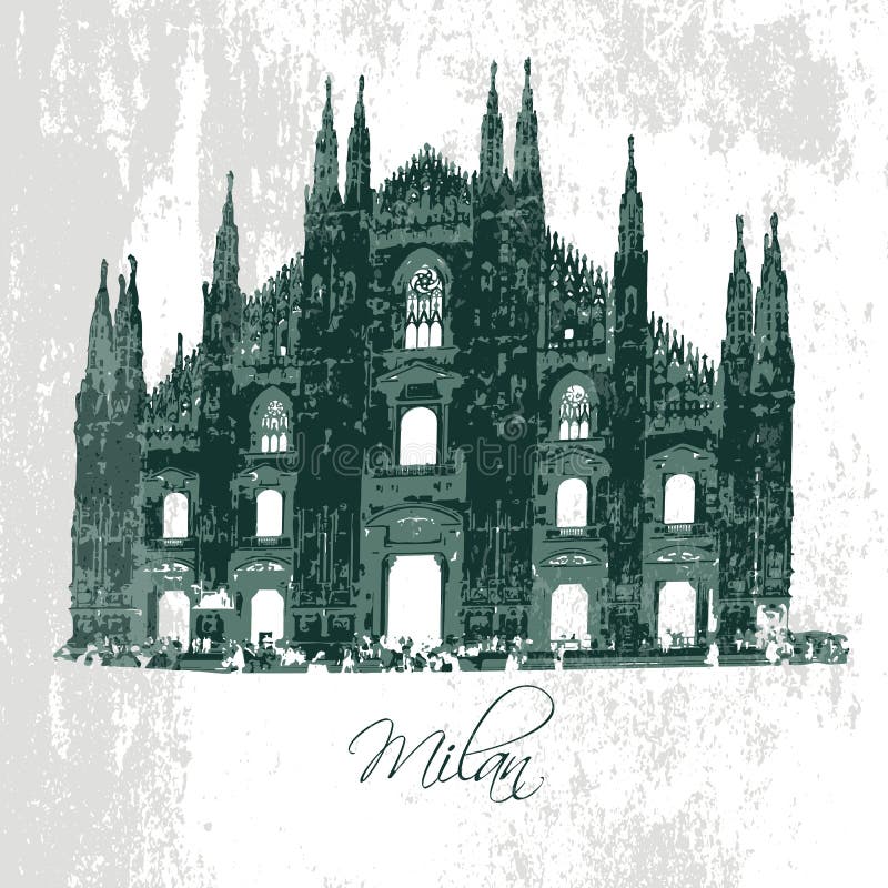 Milano Duomo Stock Illustrations 180 Milano Duomo Stock