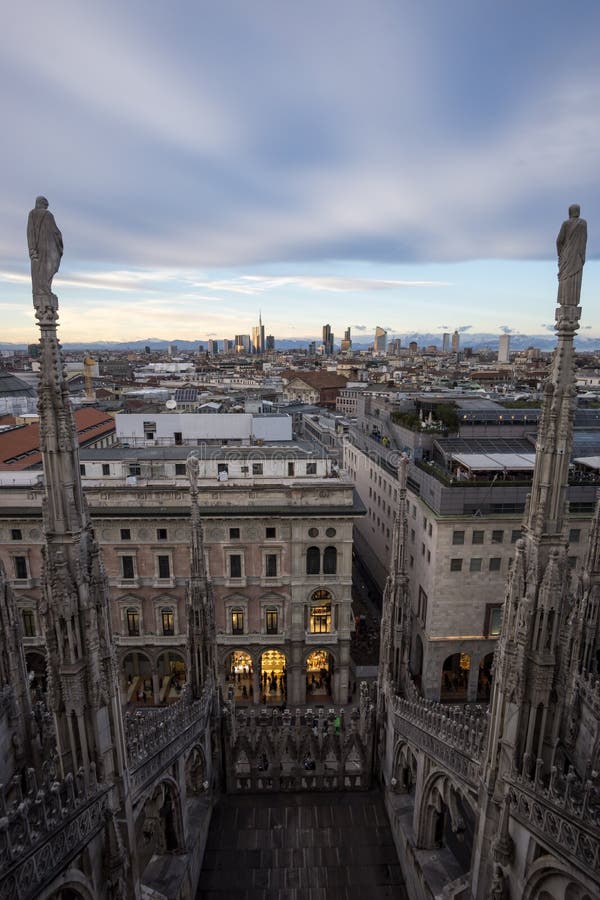 Milan Duomo rooftop stock image. Image of catholic, milan 50797083