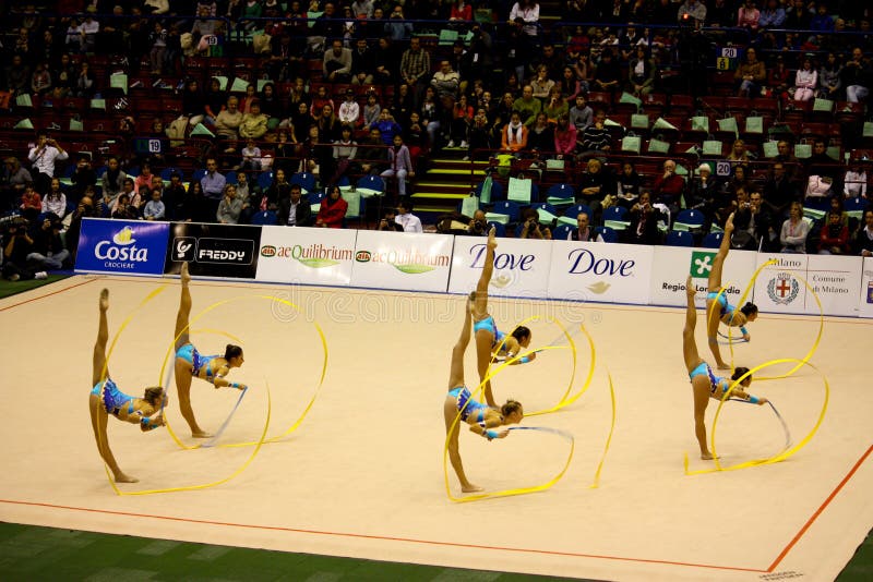 Milan Gymnastic Grand Prix 2008 stock photography