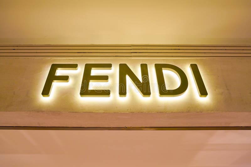 Fendi editorial stock photo. Image of sign, retail, fendi - 121456608