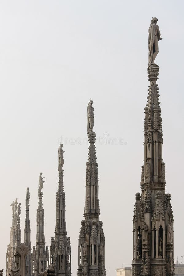 MILAN, ITALY/EUROPE - FBRUARY 23 : Detail of the skyline of the royalty free stock photo MILAN, ITALY/EUROPE - FBRUARY 23 : Detail of the skyline of the royalty free stock photo