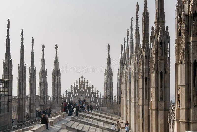 MILAN, ITALY/EUROPE - FBRUARY 23 : Detail of the skyline of the stock images MILAN, ITALY/EUROPE - FBRUARY 23 : Detail of the skyline of the stock images