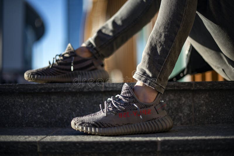 Man Wearing a Pair of Adidas Yeezy in the Street Editorial Image - Image of  exclusive, casual: 191371720