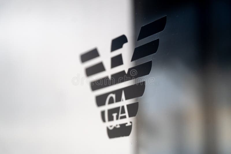 Giorgio Armani logo editorial stock image. Image of graphic - 122840679