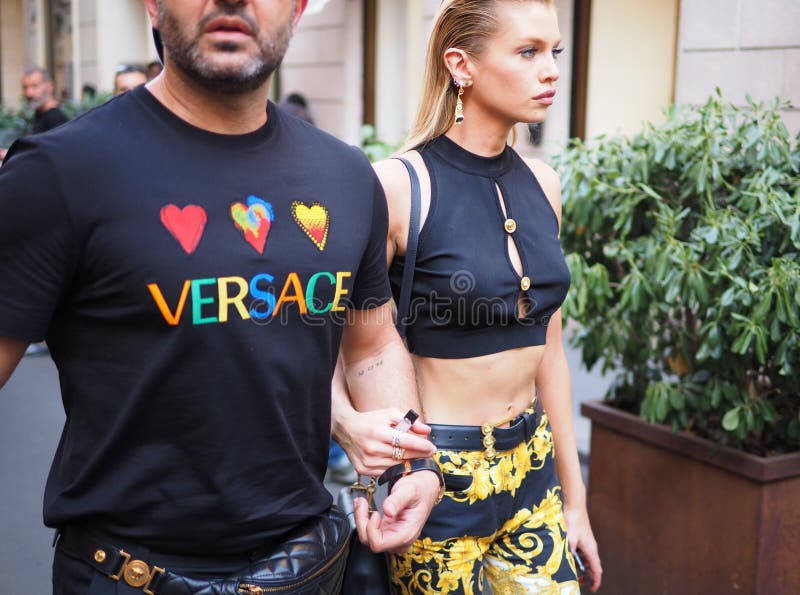 Stella Maxwell Walks The Runway At The Versace Show At Milan Fashion