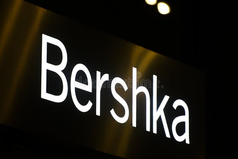 Bershka Logo Brand Boutique and Sign Text Front Wall Facade of Store ...