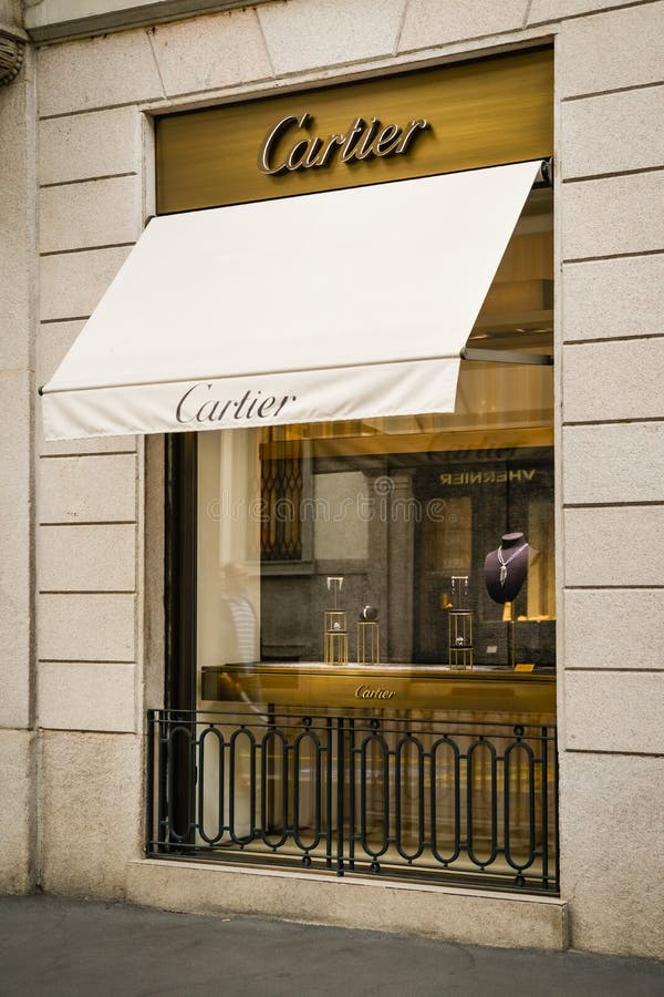 Milan, Italy - September 24, 2017: Cartier Store in Milan. Fash ...