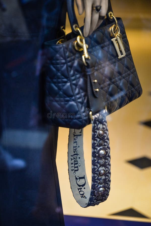 Milan, Italy - September 24, 2017: Dior Bag In A Milan Store Ba Editorial Photo - Image of logo ...