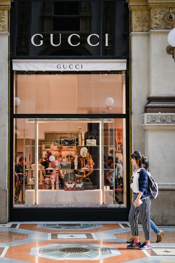 Milan, Italy - September 24, 2017: Gucci Store In Milan. Fashio Editorial Stock Image - Image of ...