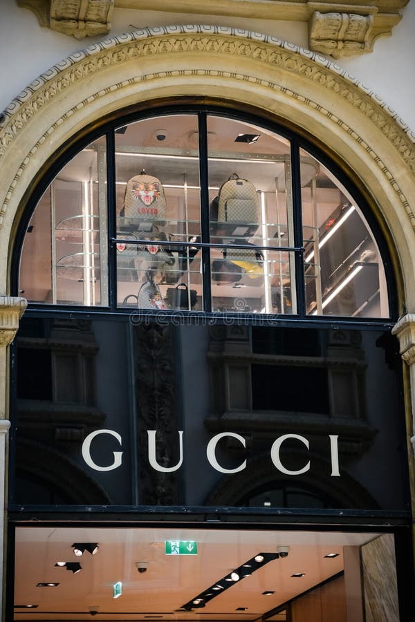Milan, Italy - September 24, 2017: Gucci Store In Milan. Fashio Editorial Image - Image of ...