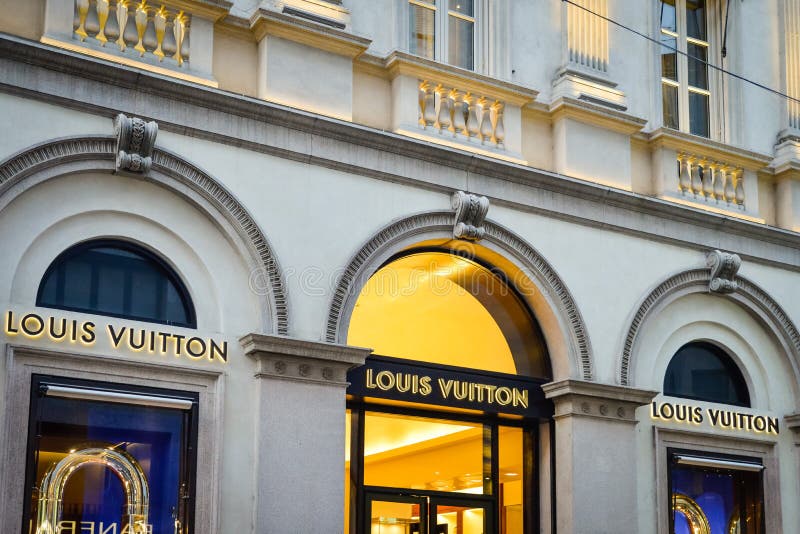 Milan, Italy - September 24, 2017: Louis Vuitton Store in Milan ...