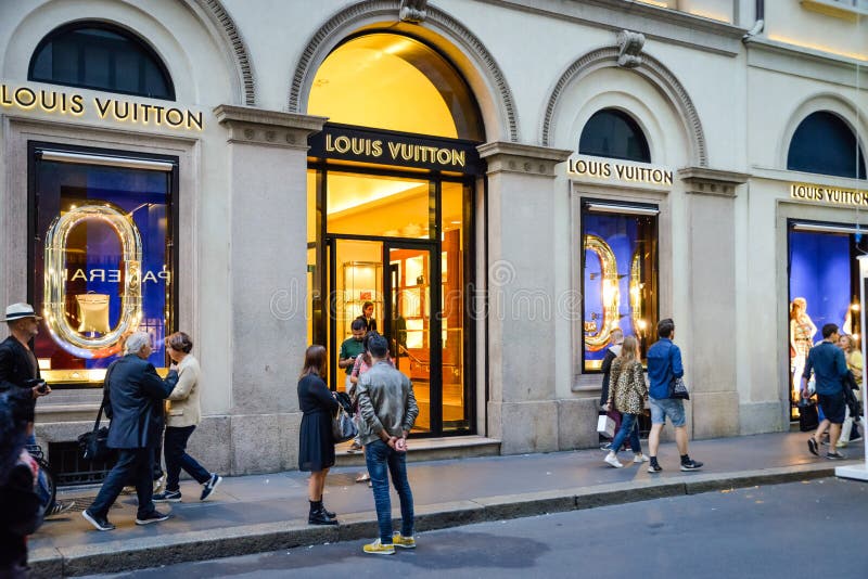 Milan, Italy - September 24, 2017: Louis Vuitton Store In Milan Editorial Photography - Image of ...