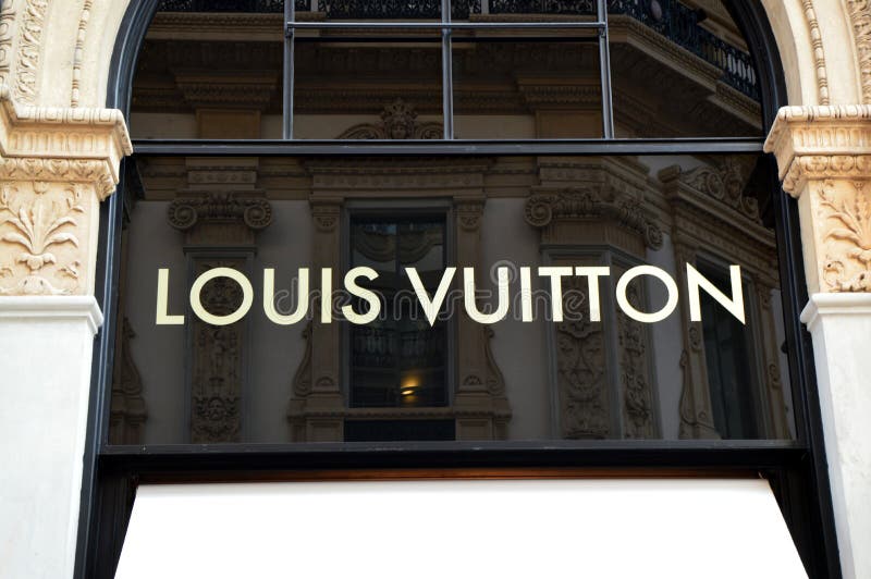 MILAN, ITALY - SEPTEMBER 7, 2017: Louis Vuitton Store Logo Inside ...