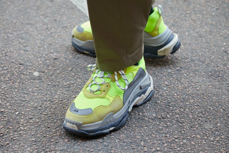 yellow and gray balenciaga