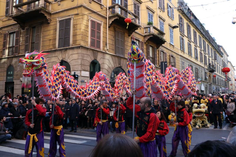 Milan,milano,chinese New Year Eve Editorial Stock Photo Image of
