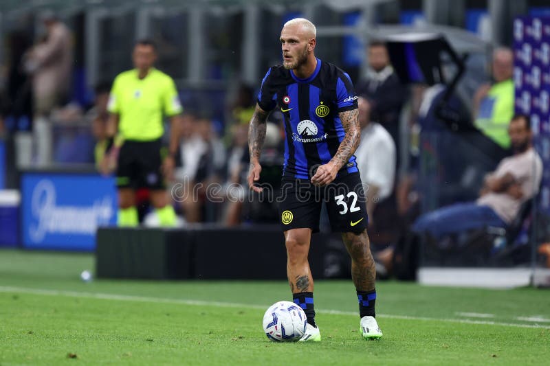 Milan, Italy - September 12, 2023, Federico Dimarco (Italy) during the UEFA  Euro 2024, European Qualifiers, Group C football match between Italy and  Ukraine on September 12, 2023 at San Siro stadium