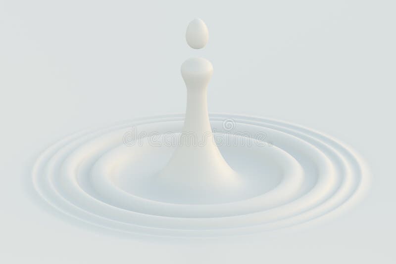 Milch-Tropfen lizenzfreie abbildung
