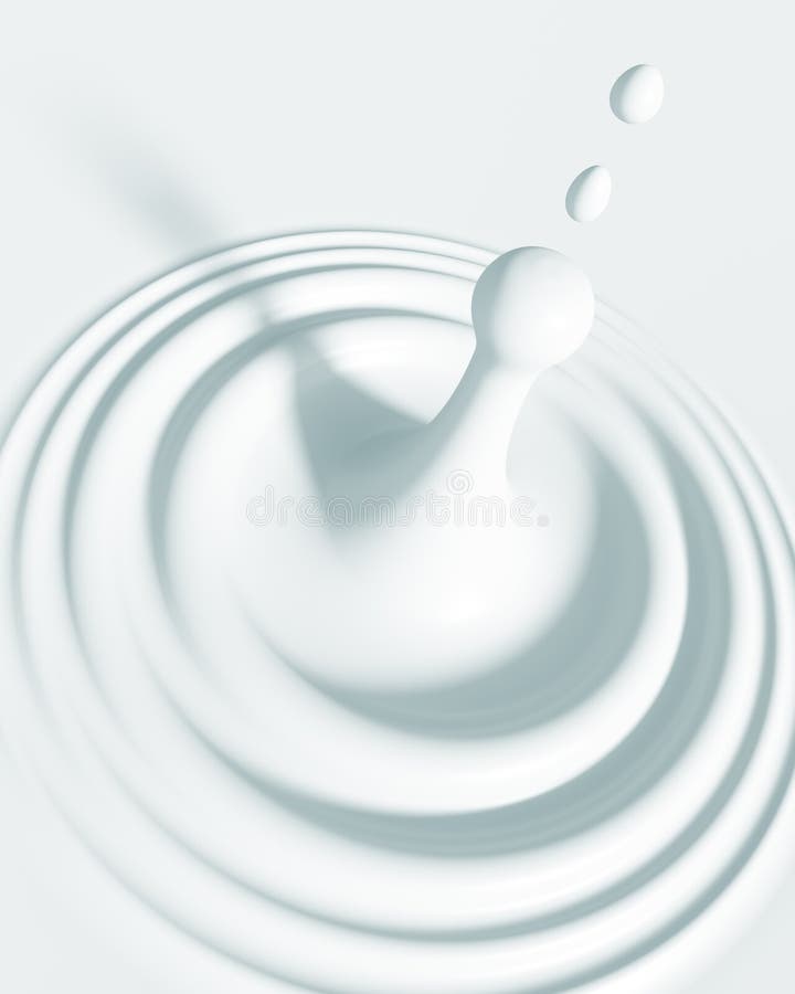 Milch-Tropfen vektor abbildung