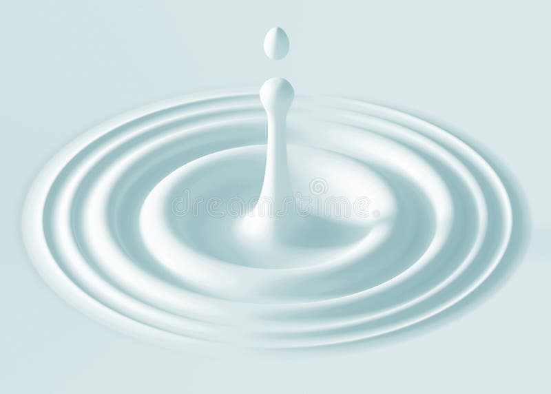 Milch-Tropfen lizenzfreie abbildung