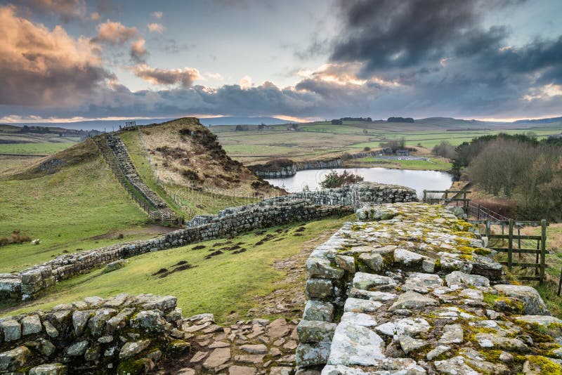Milecastle 42 en la pared de Hadrian imagen de archivo libre de regalías Milecastle 42 en la pared de Hadrian imagen de archivo libre de regalías