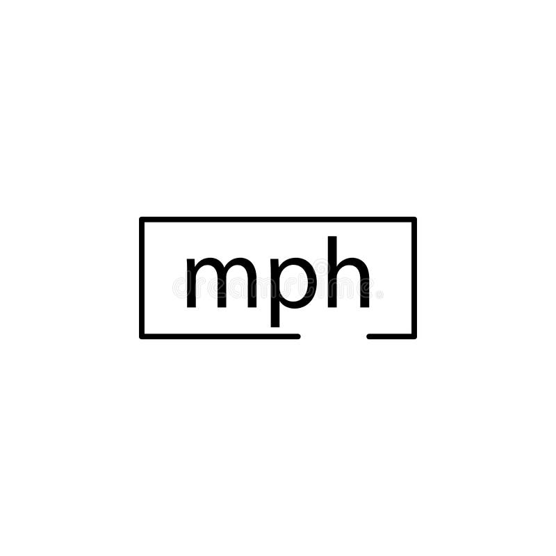 Miles Per Hour Icon. Element of Speed Icon for Mobile Concept and 