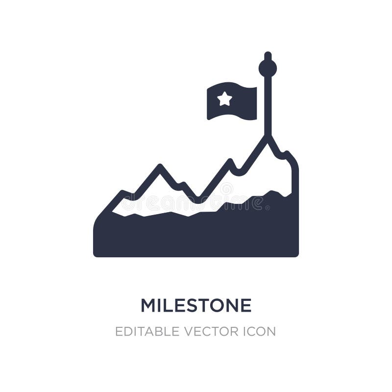 milestone icon on white background. Simple element illustration from Other concept vector illustration milestone icon on white background. Simple element illustration from Other concept vector illustration